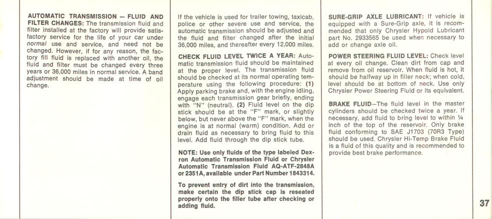 1969 Chrysler Imperial Owners Manual Page 48